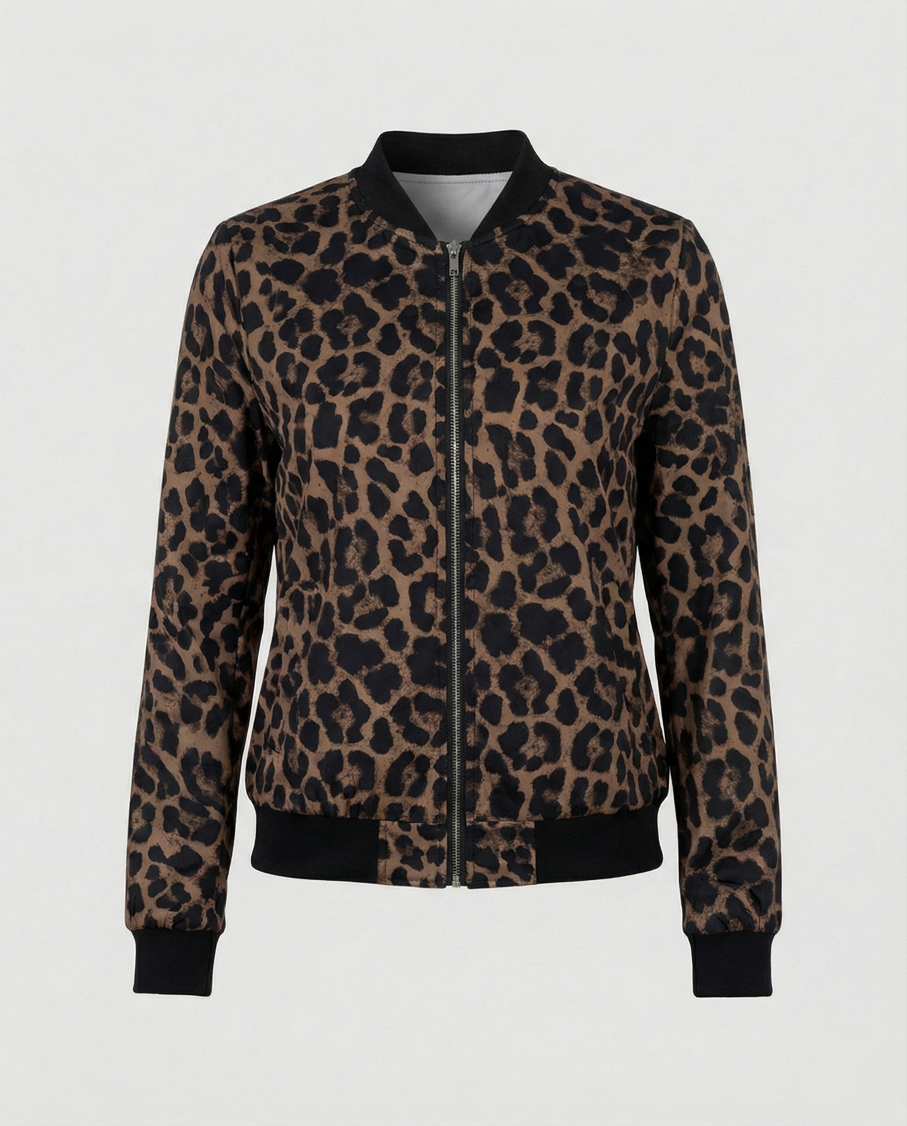 Almira - Shiny Womens Bomber Jacket With Zip