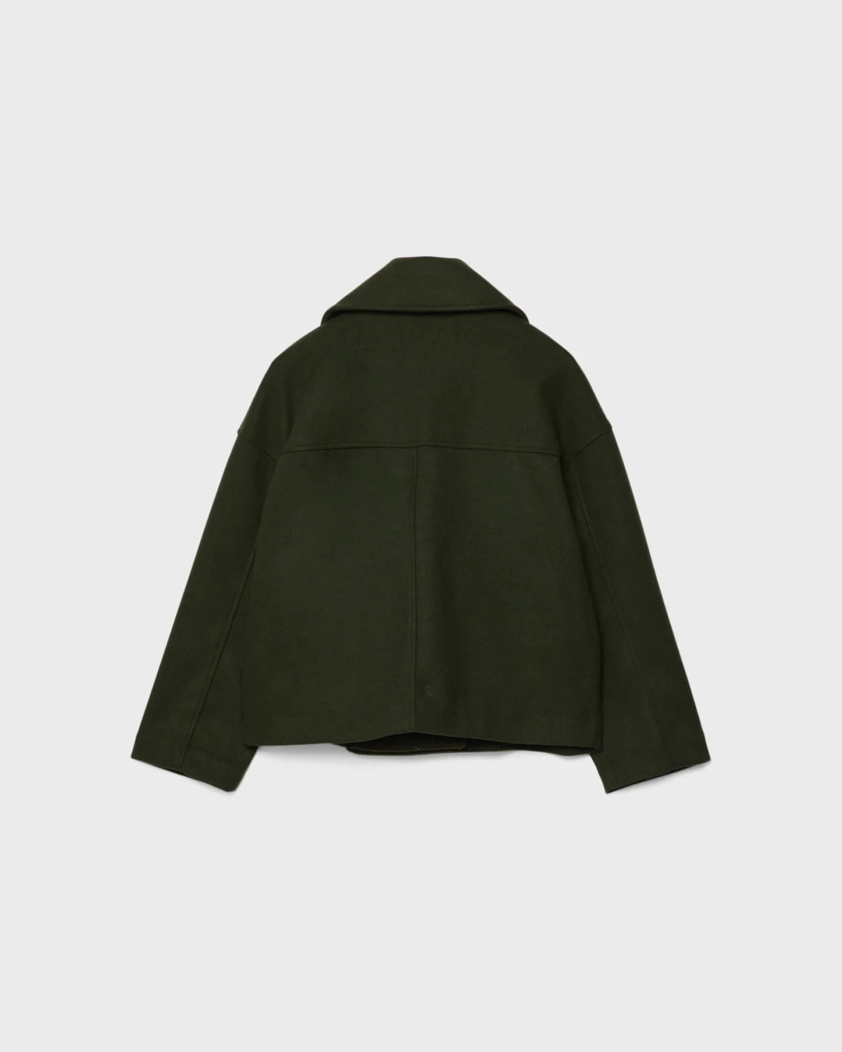 Mirella – Wool Blend Double-Breasted Short Coat for Women