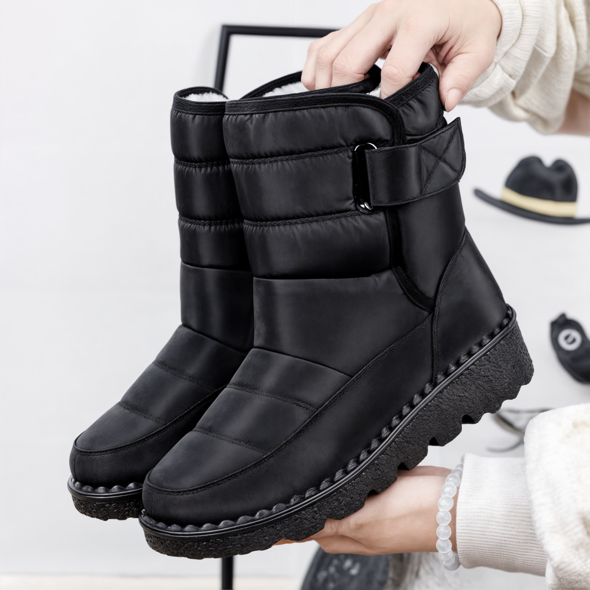 Women's snow boots – non-slip design