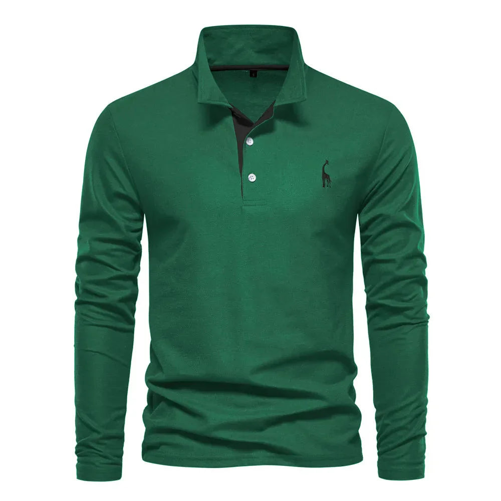 Men's Long Sleeve Polo Shirt – Classic Design