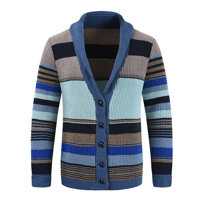 Men's cardigan jacket | Contrasting lapels