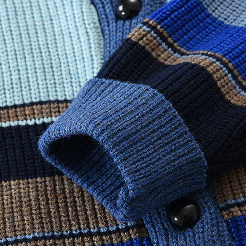 Men's cardigan jacket | Contrasting lapels