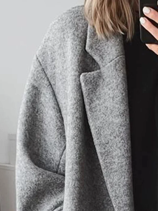 Alenia – Oversized Wool Blend Long Coat for Women