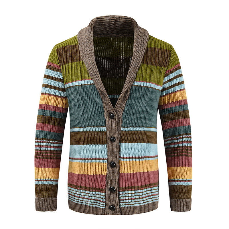 Men's cardigan jacket | Contrasting lapels