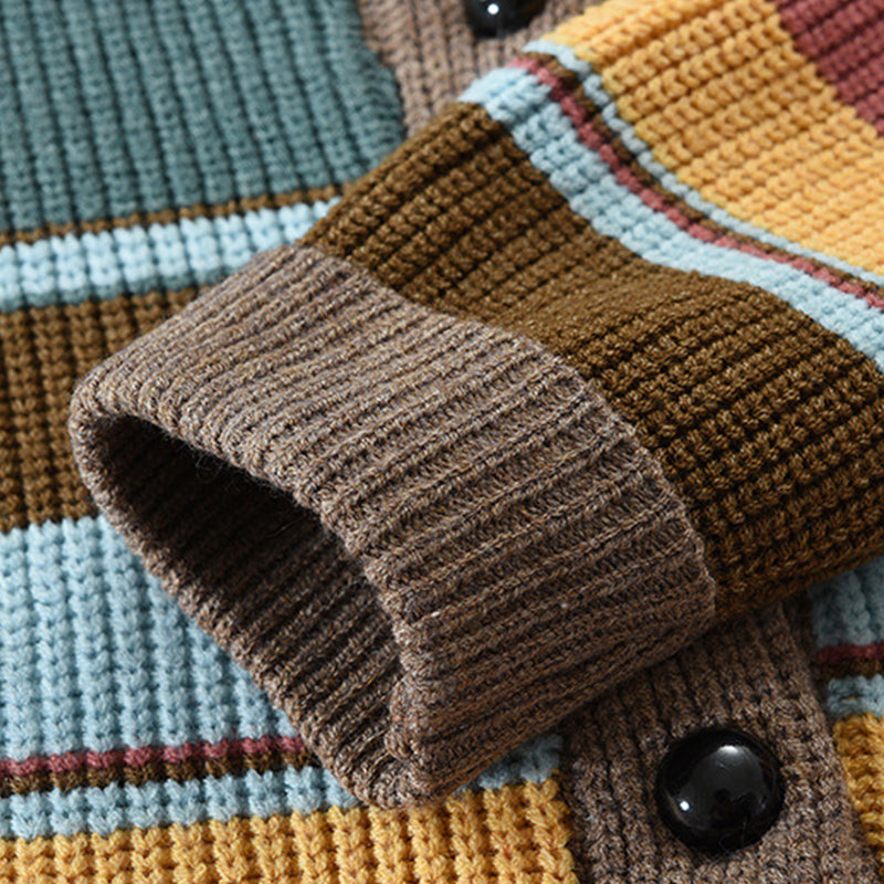 Men's cardigan jacket | Contrasting lapels