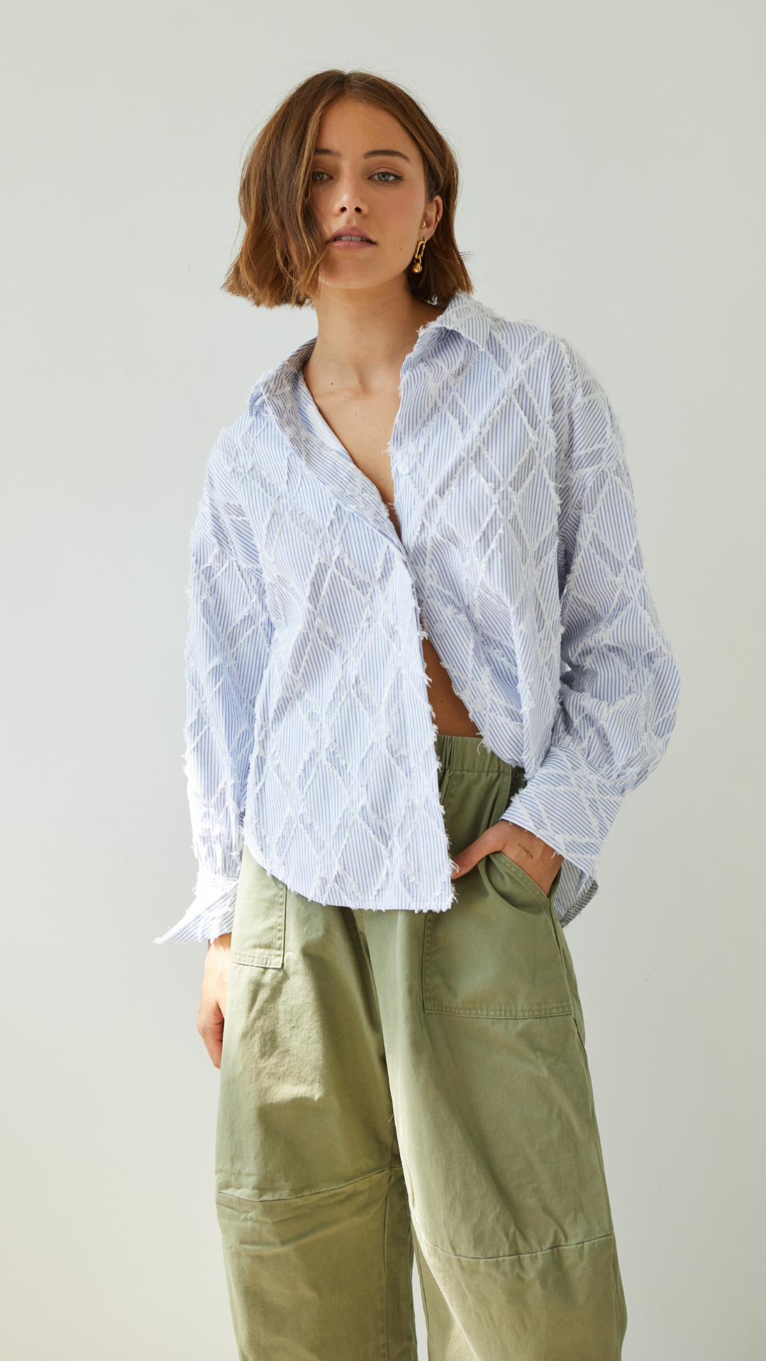 Women's shirt – striped pattern