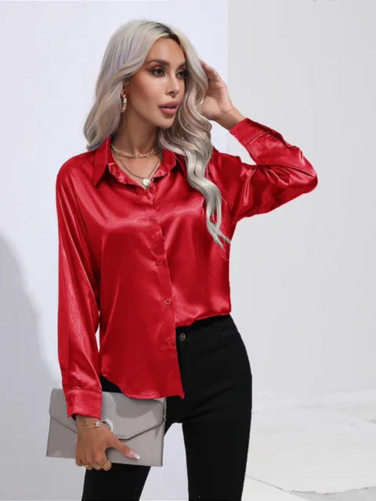 Alana | Women's Satin Blouse | Loose