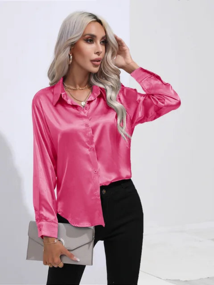 Alana | Women's Satin Blouse | Loose