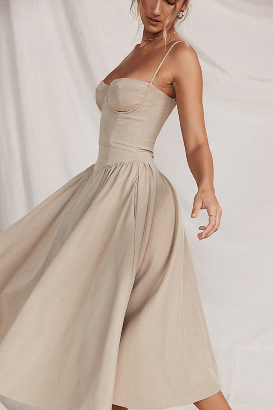 Corset Midi Dress | Structured | Elegant and Chic