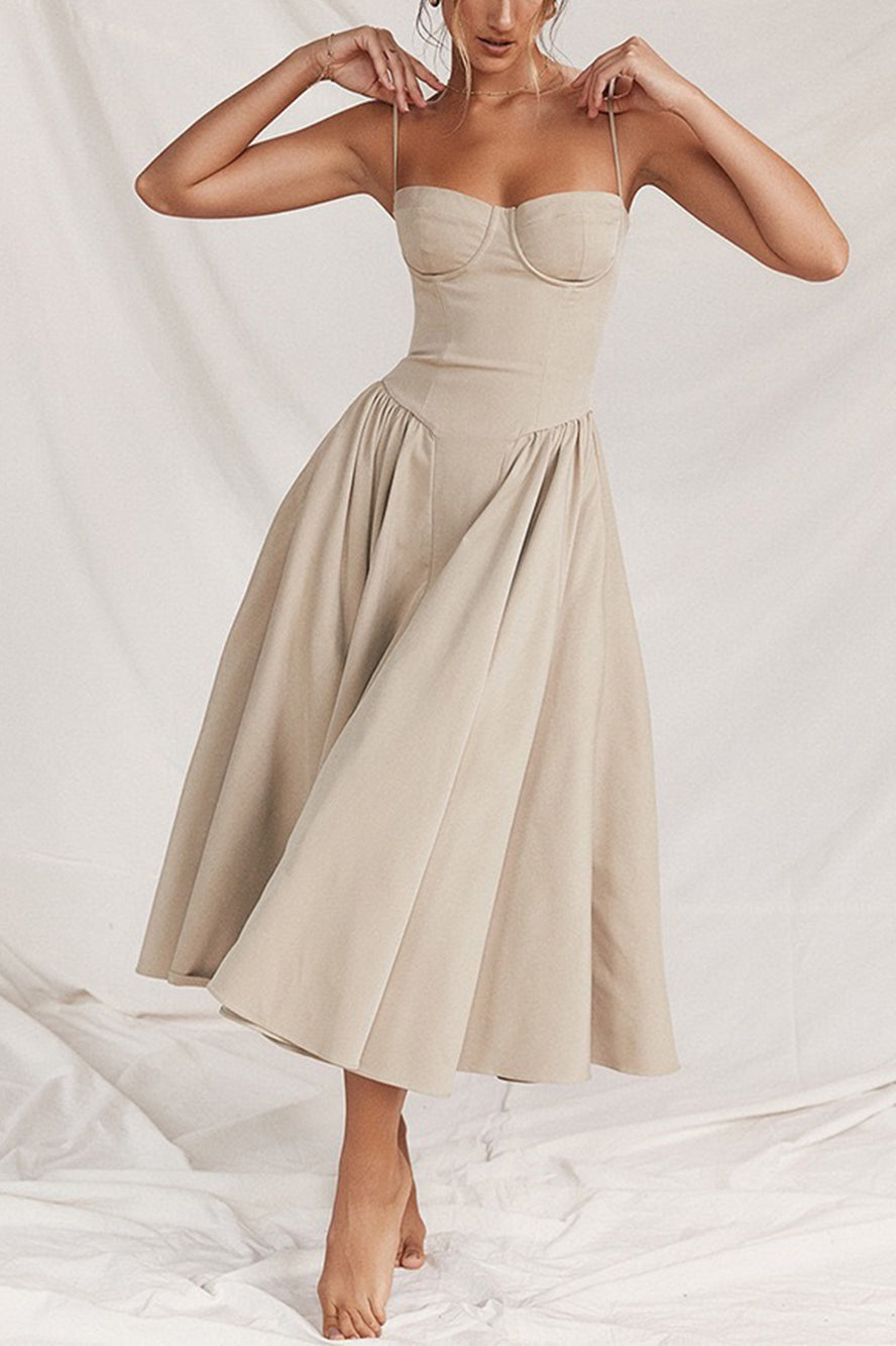 Corset Midi Dress | Structured | Elegant and Chic