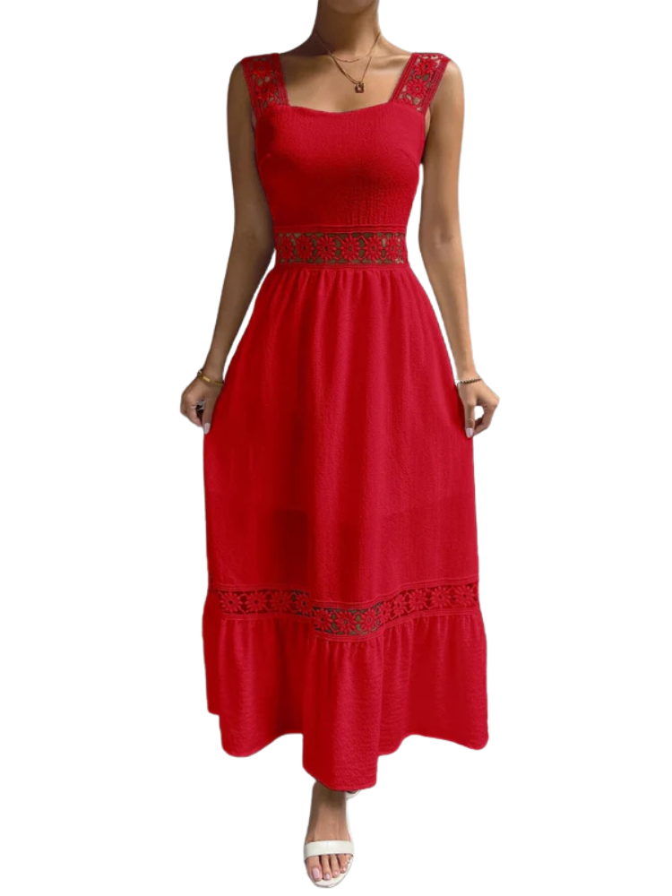 Seraphine | Women’s Maxi Dress | Elegant Lace Long Romantic