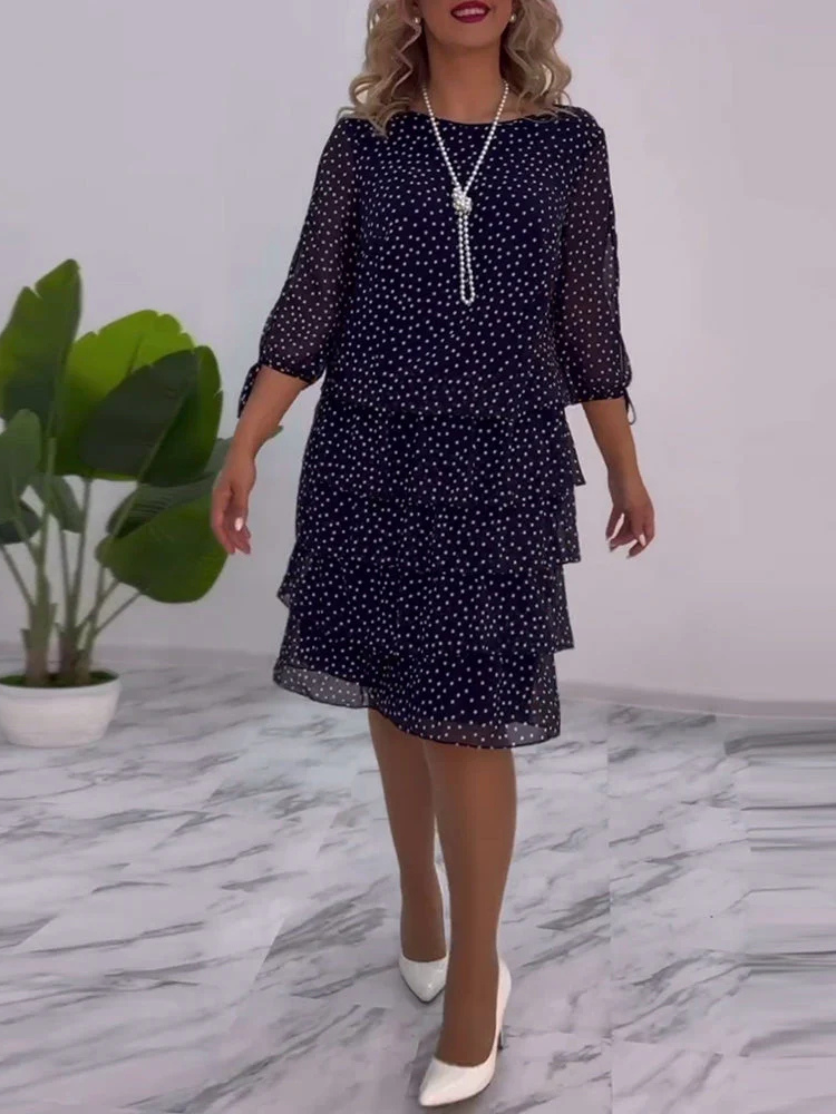 Caris | Women’s A-Line Dress | Polka Dot