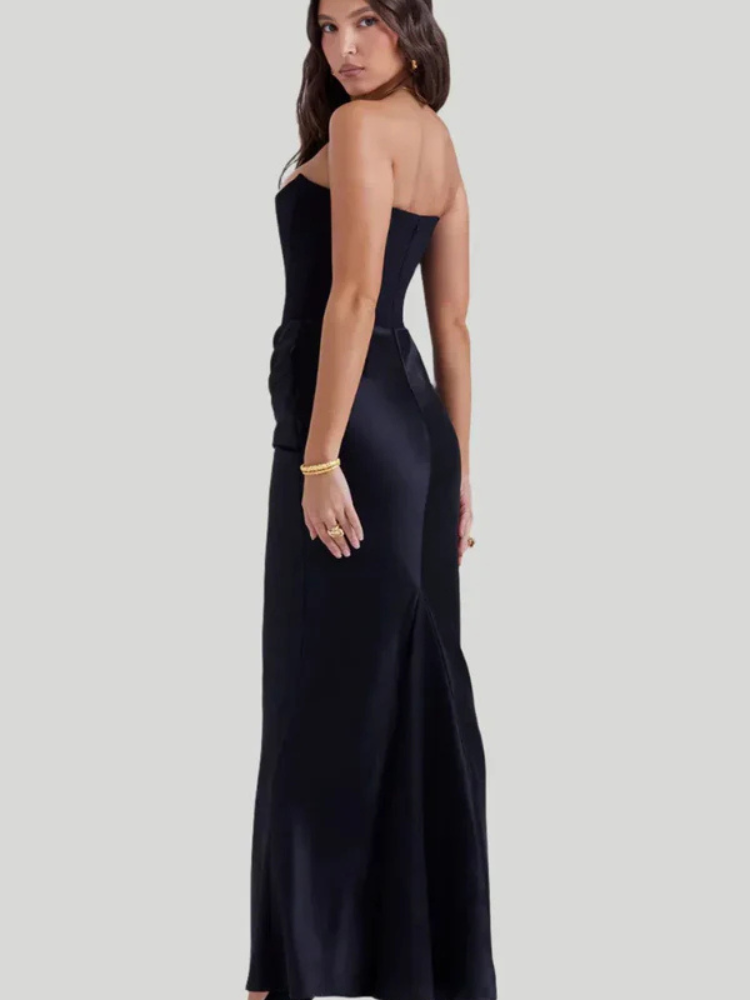 Catherine | Women’s Strapless Maxi Dress | Graceful & Refined
