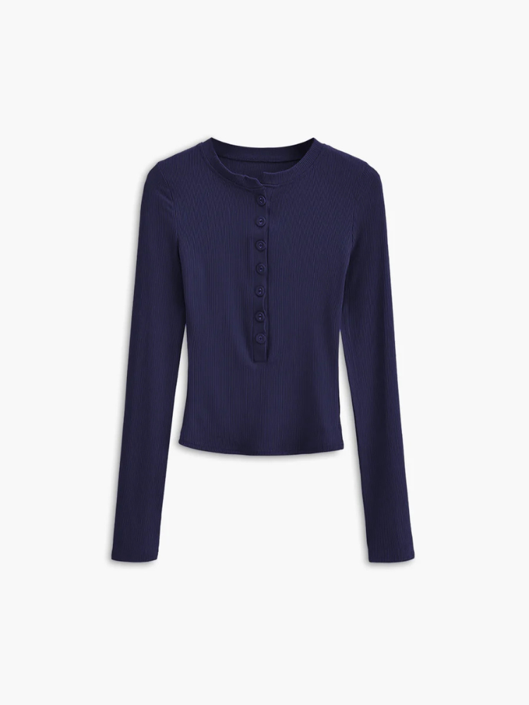 Talia | Women’s Crop Shirt | Button Down Long Sleeve