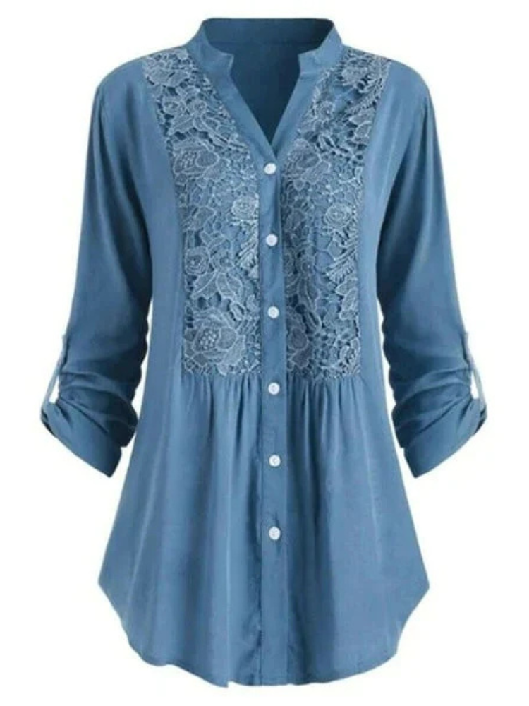 Hailei | Women’s Blouse | Long Puff Sleeve Elegant Fit