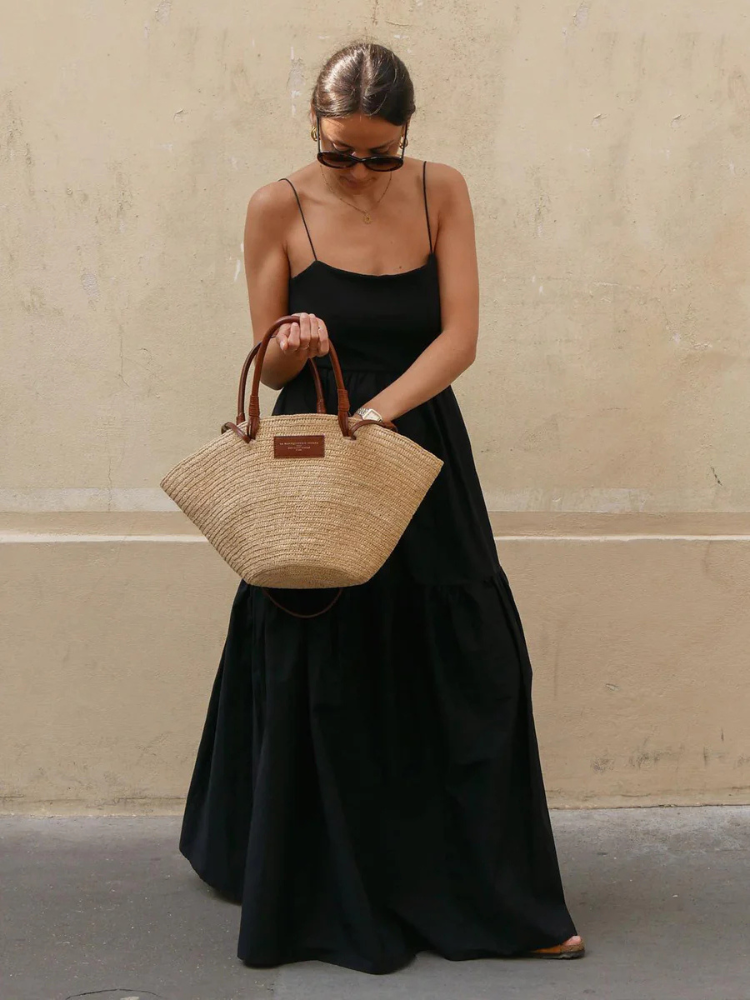 Valetta | Women’s Long Dress | Solid Backless Elegant