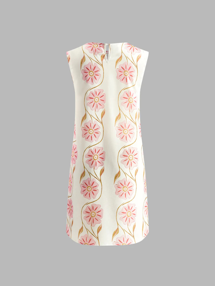 Julietta | Women’s Short Dress | Sleeveless Romantic Print