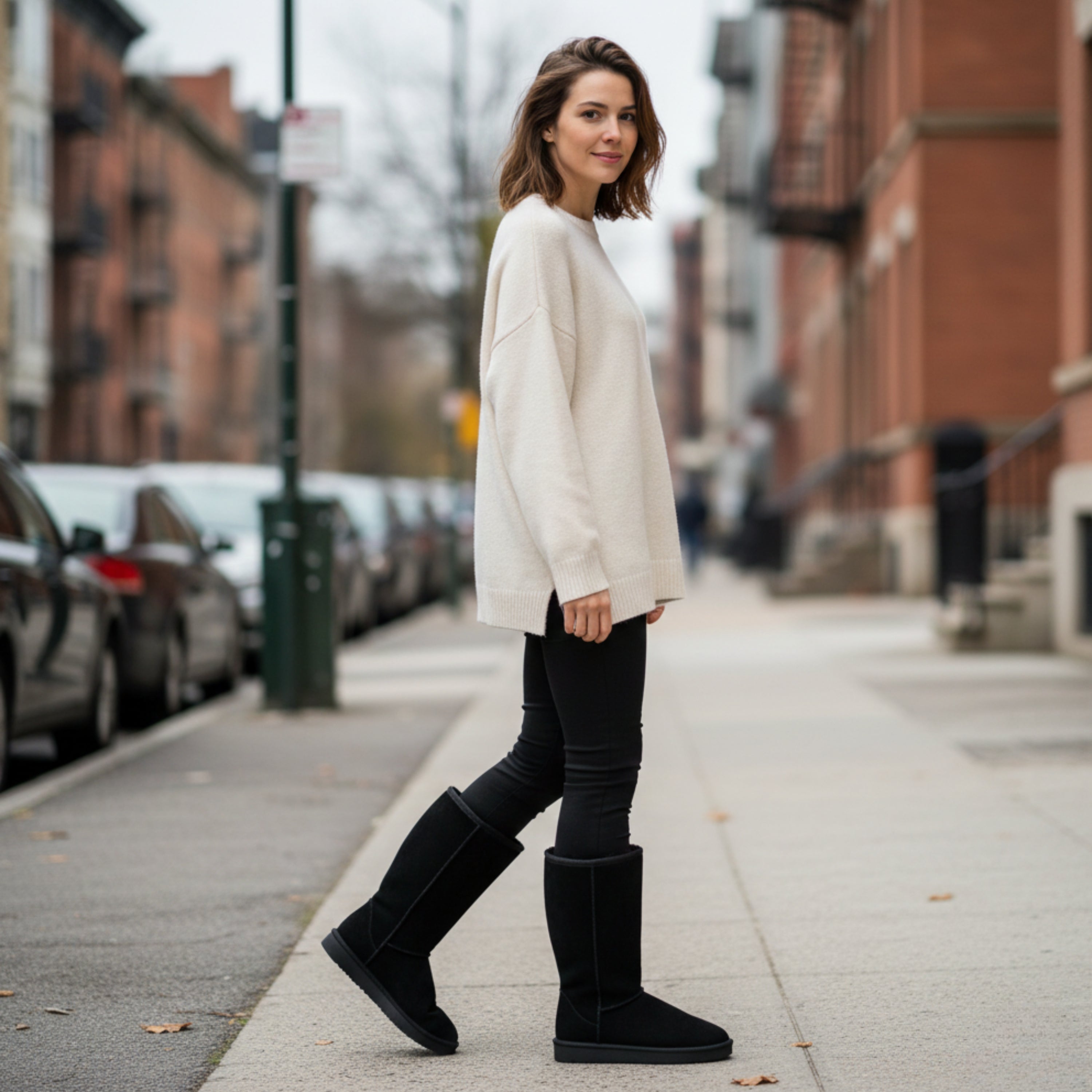 Women’s Winter Lined Boots | Zip-Up