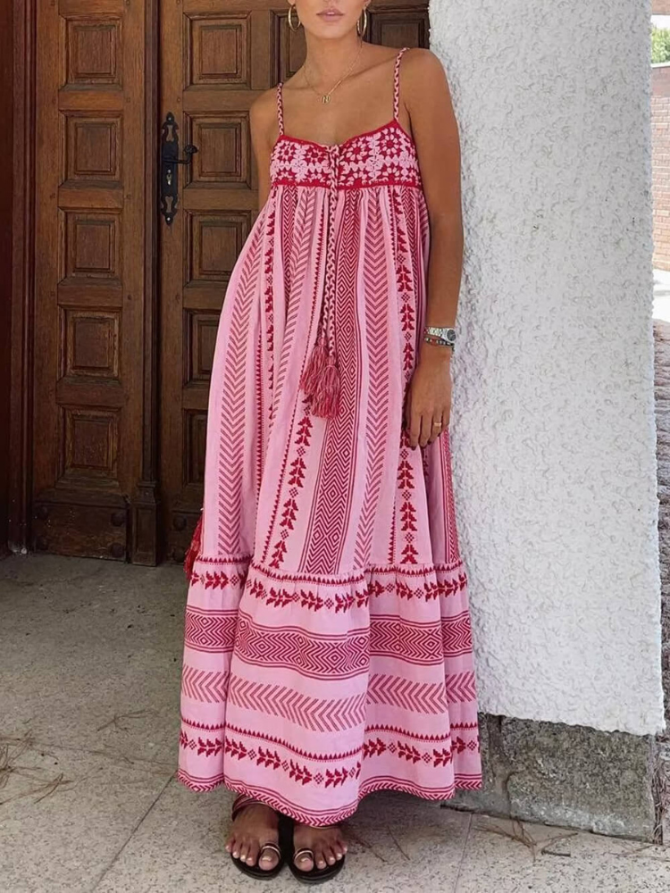 Alina | Women’s Boho Maxi Dress | Crochet Patchwork