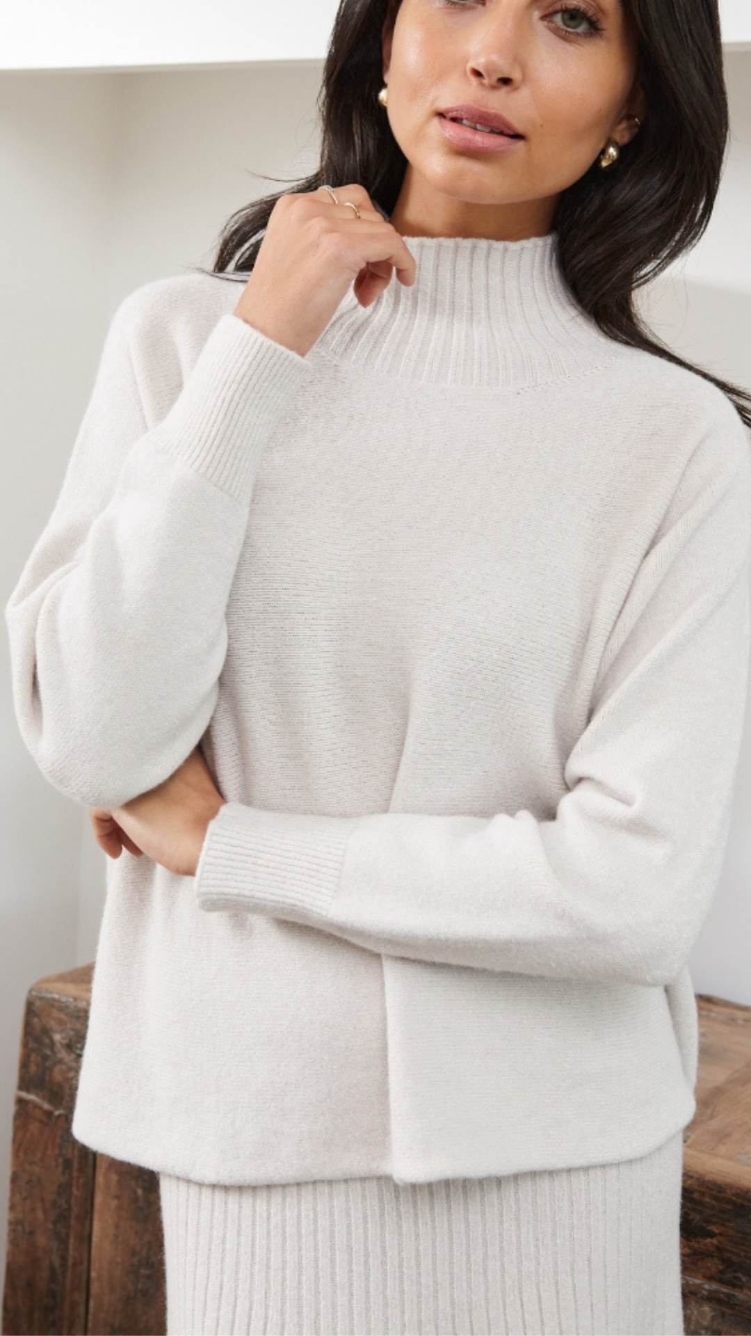 Women's jumper – ivory pattern