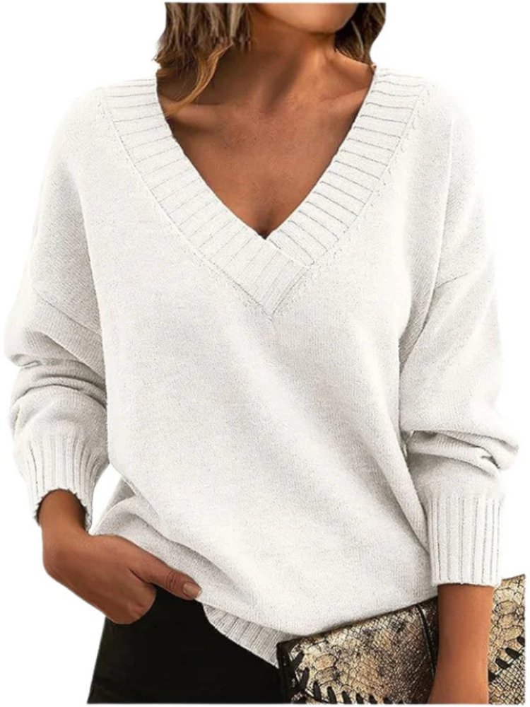 Sofia | Women’s Cashmere Sweater | Elegant V-Neck