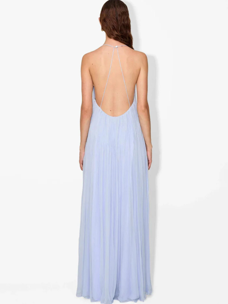 Gianna | Women’s Maxi Dress | Pintuck Hydrangea