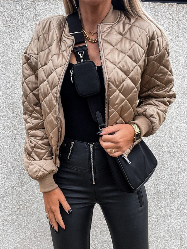 Elowira – Women Short Zip Quilted Jacket
