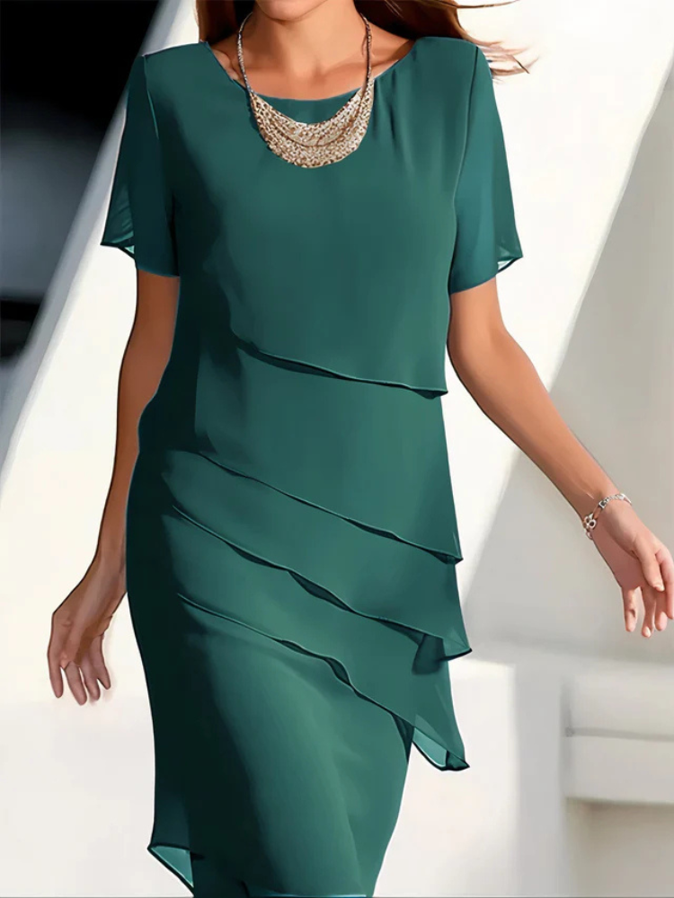 Ellie | Women’s Chiffon Dress | Flowing Elegance