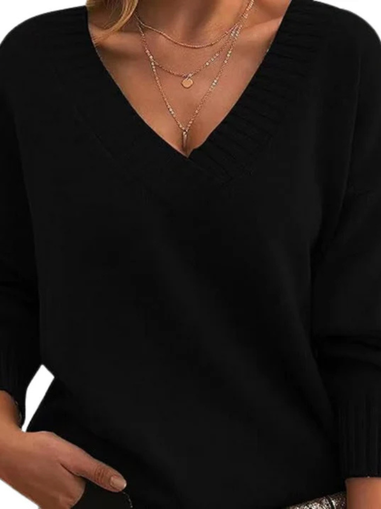 Sofia | Women’s Cashmere Sweater | Elegant V-Neck