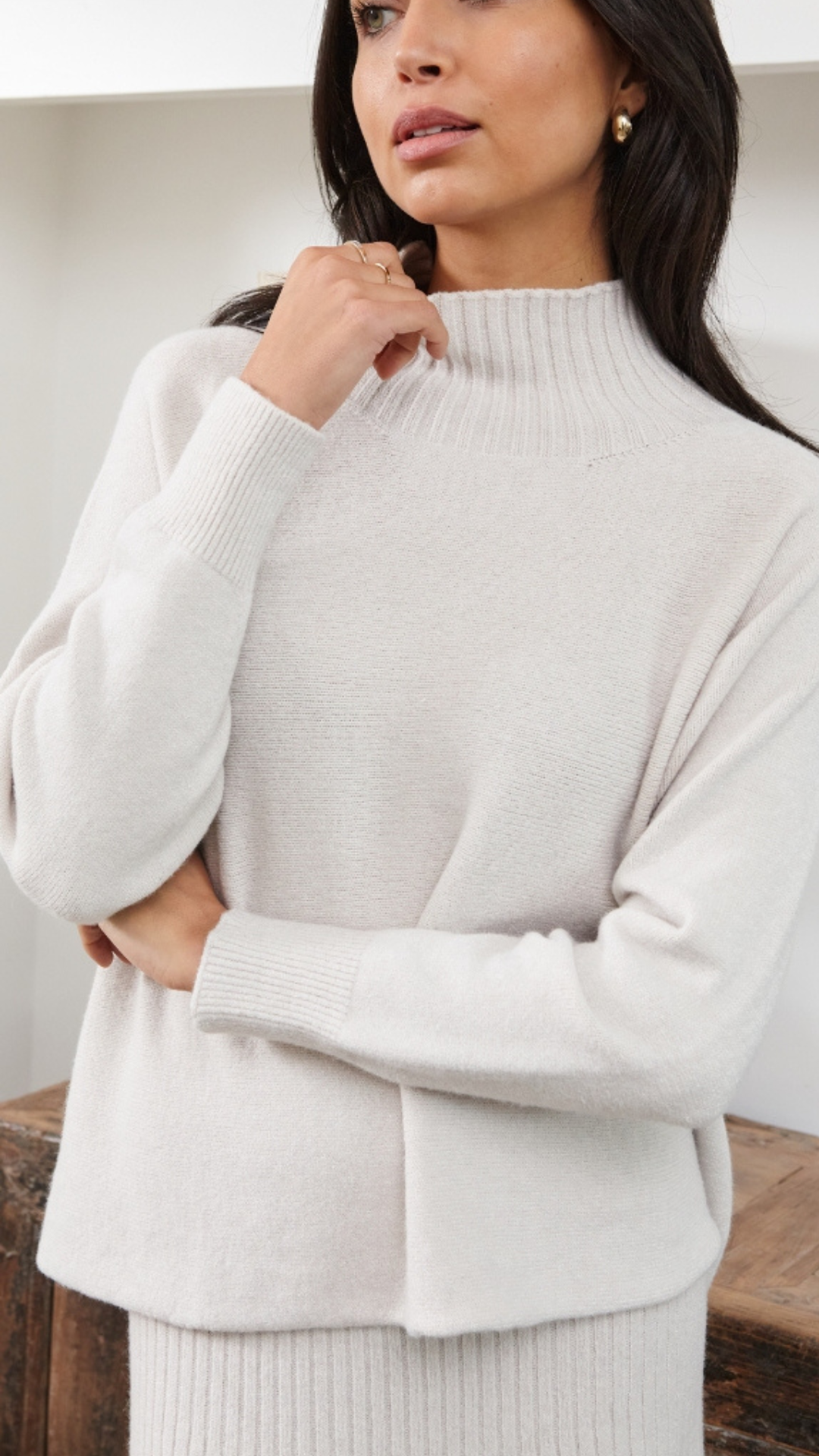 Women's jumper – ivory pattern