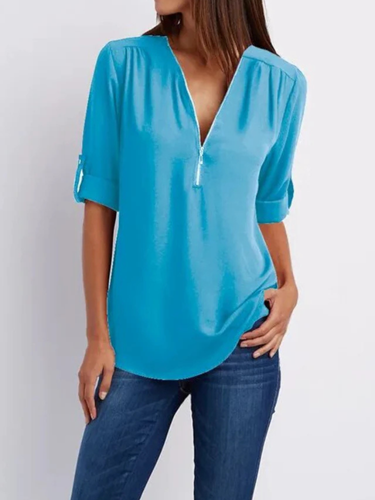 Noelle | Women’s Blouse | Elegant V-Neck
