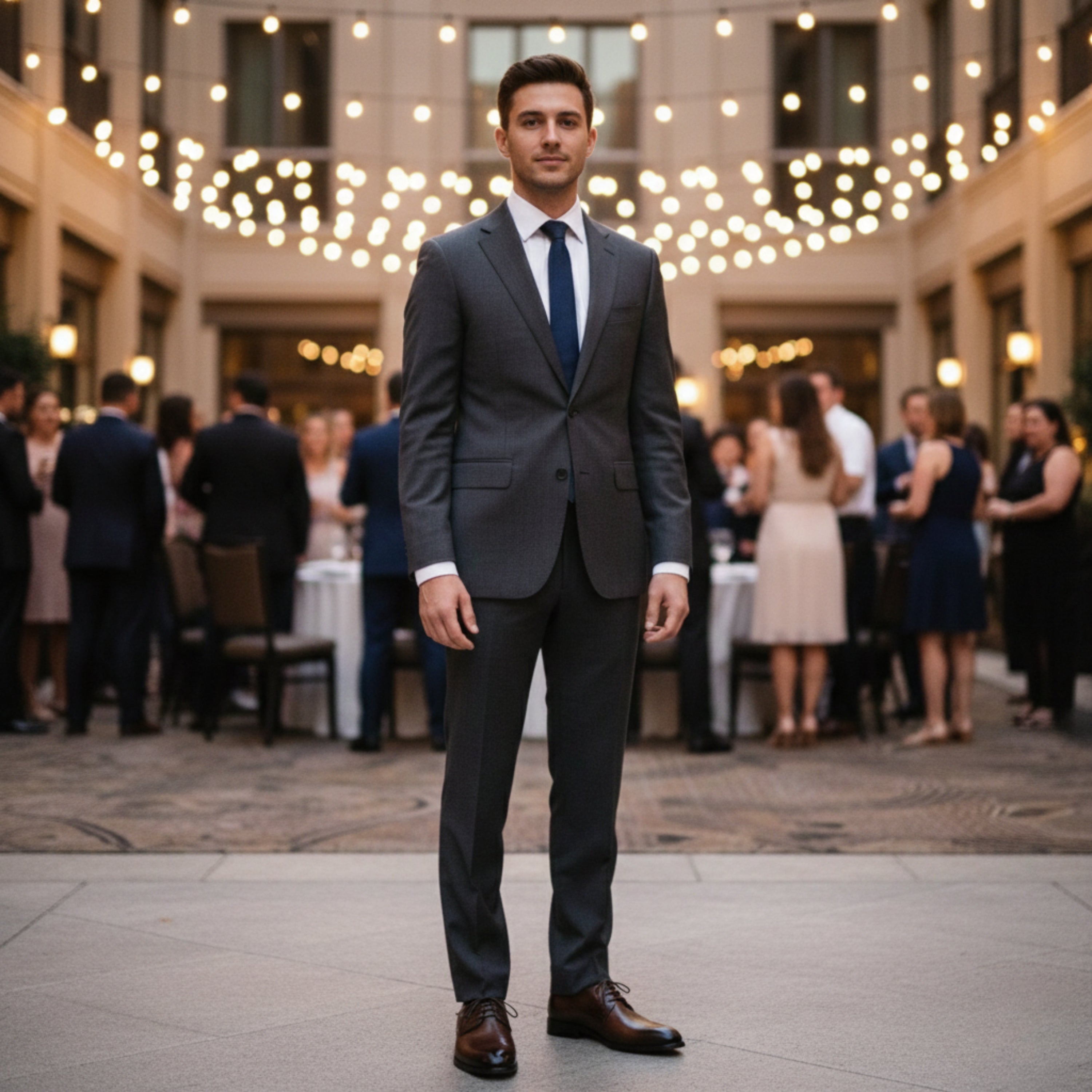 Men’s Sleek Formal Oxford Shoes | Lace-Up