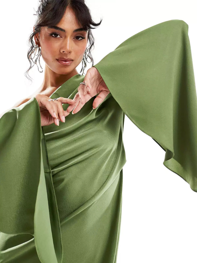 Leona | Women’s Satin Evening Dress | One-Shoulder Asymmetrical