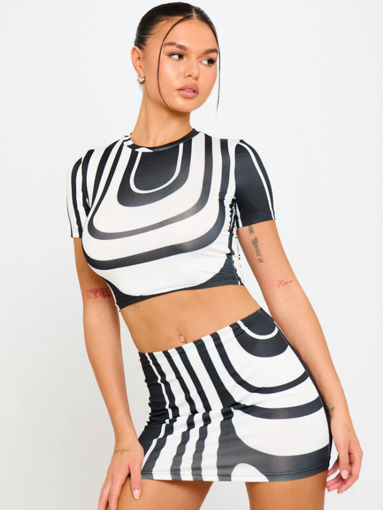 Talia | Women’s Abstract Co-Ord Set | Graphic & Playful