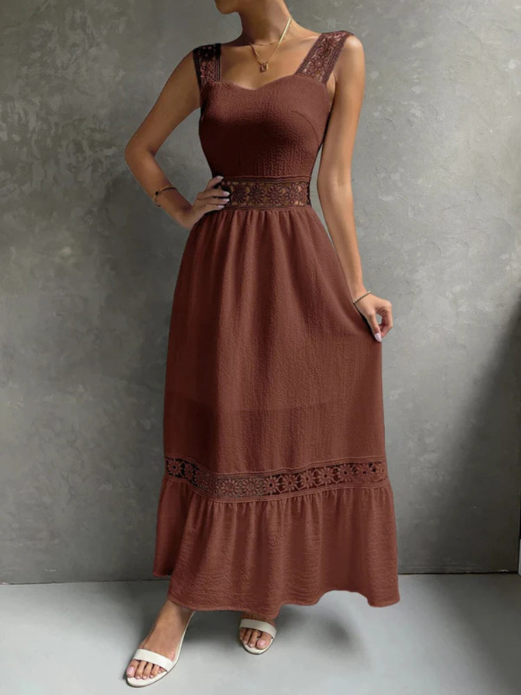 Seraphine | Women’s Maxi Dress | Elegant Lace Long Romantic