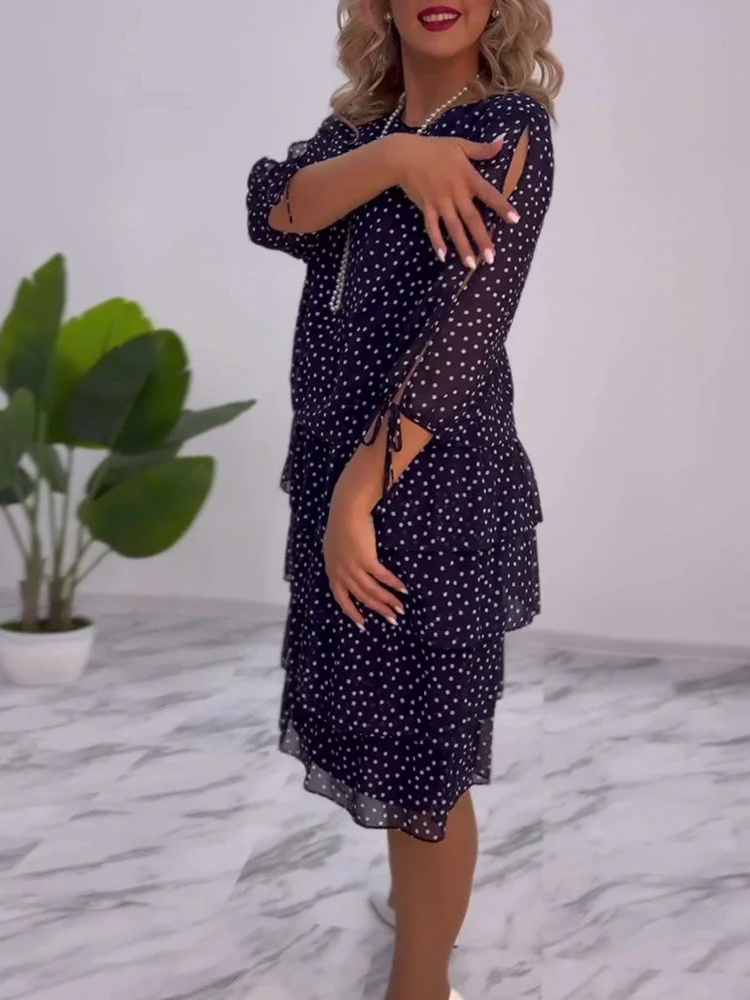 Caris | Women’s A-Line Dress | Polka Dot