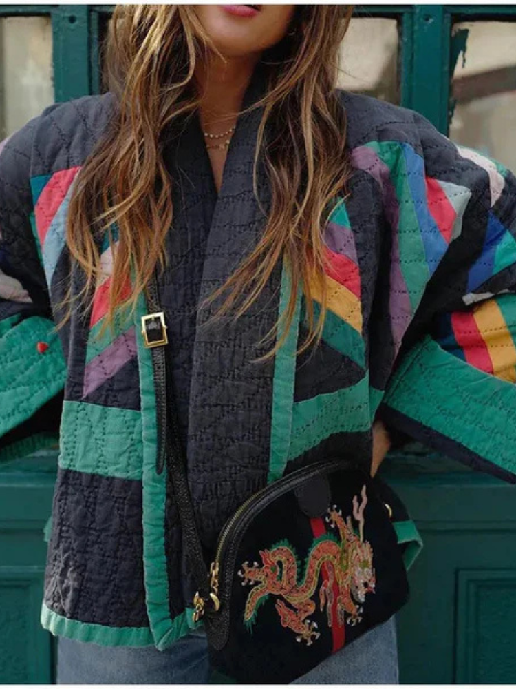 Nova | Women’s Vintage Jacket | Multicoloured & Eye-Catching