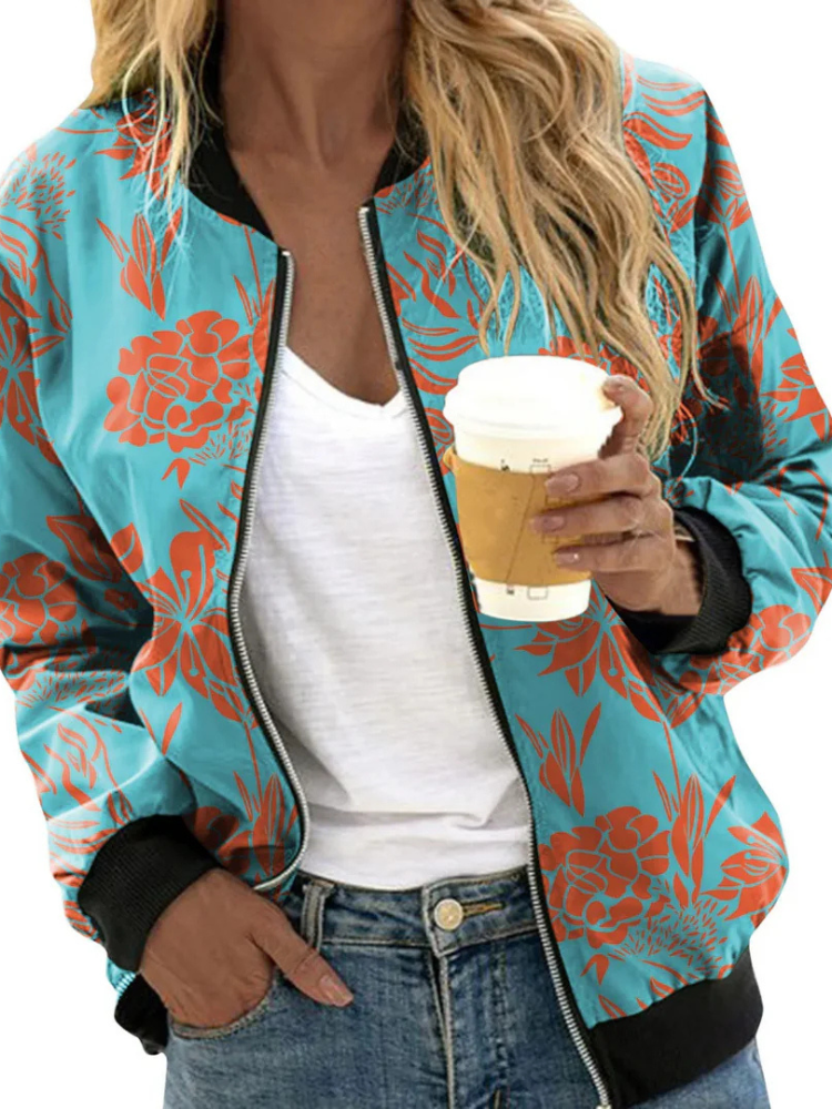Flora | Women’s Floral Summer Jacket | Lightweight & Eye-Catching
