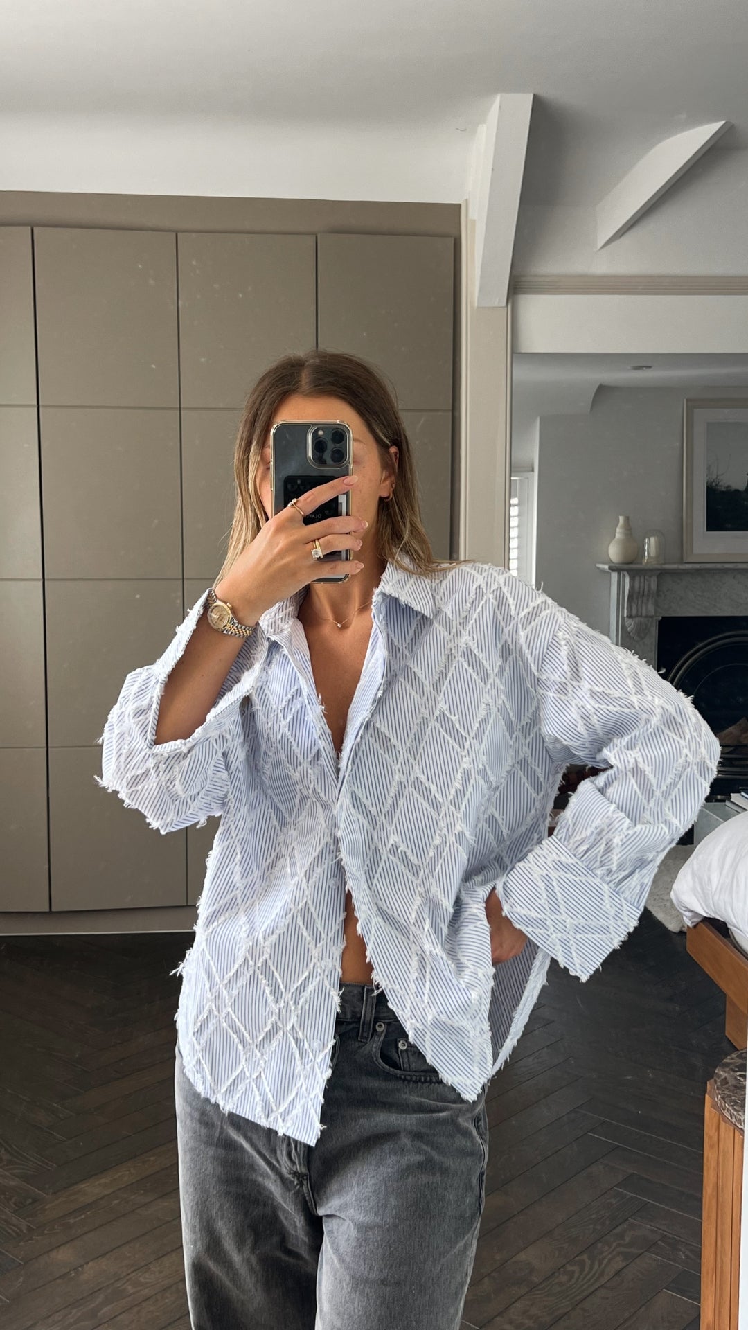 Women's shirt – striped pattern