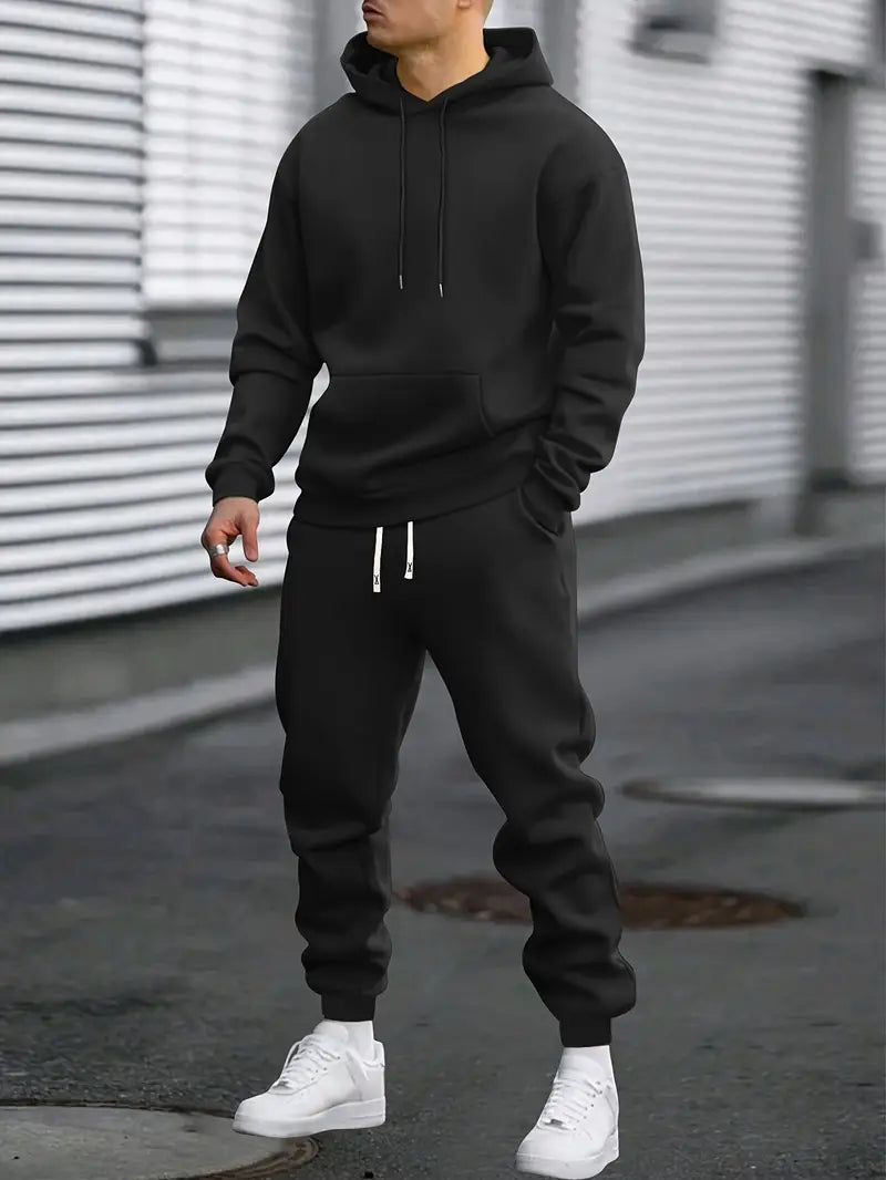 Men’s Activewear – Hoodie Top with Jogger Bottoms