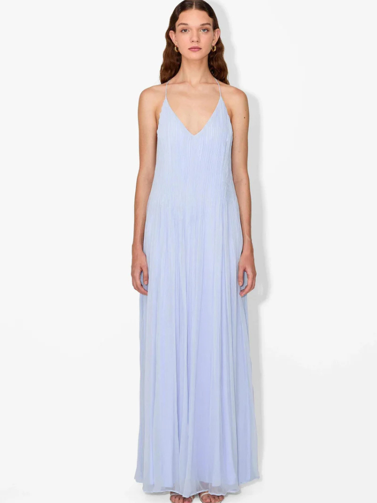 Gianna | Women’s Maxi Dress | Pintuck Hydrangea