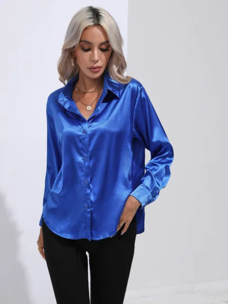 Alana | Women's Satin Blouse | Loose