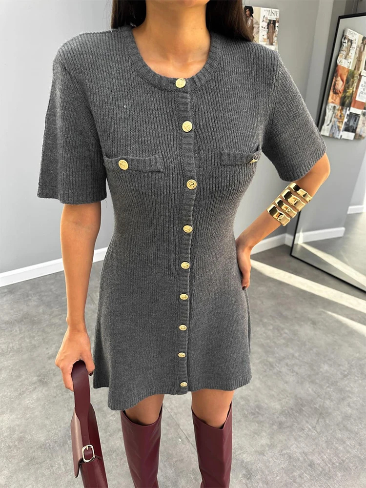 Trendix | Women’s Mini Dress | Ribbed Knit Bodycon