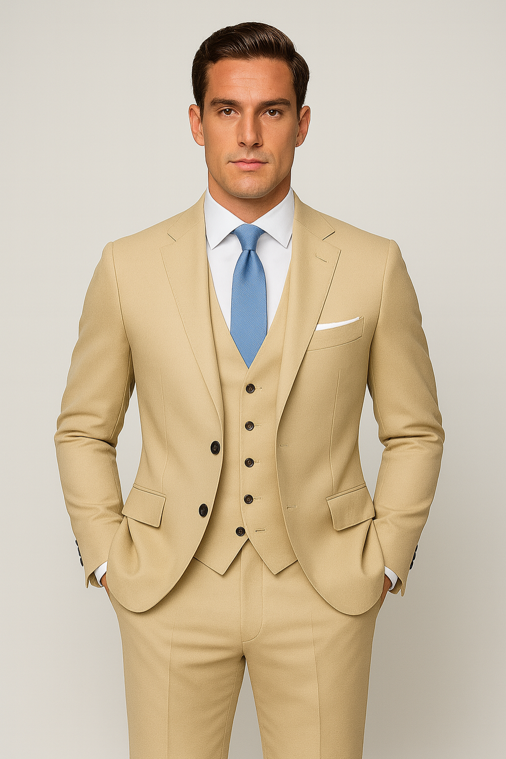 Men's three-piece suit – tailor-made formal business and wedding suit