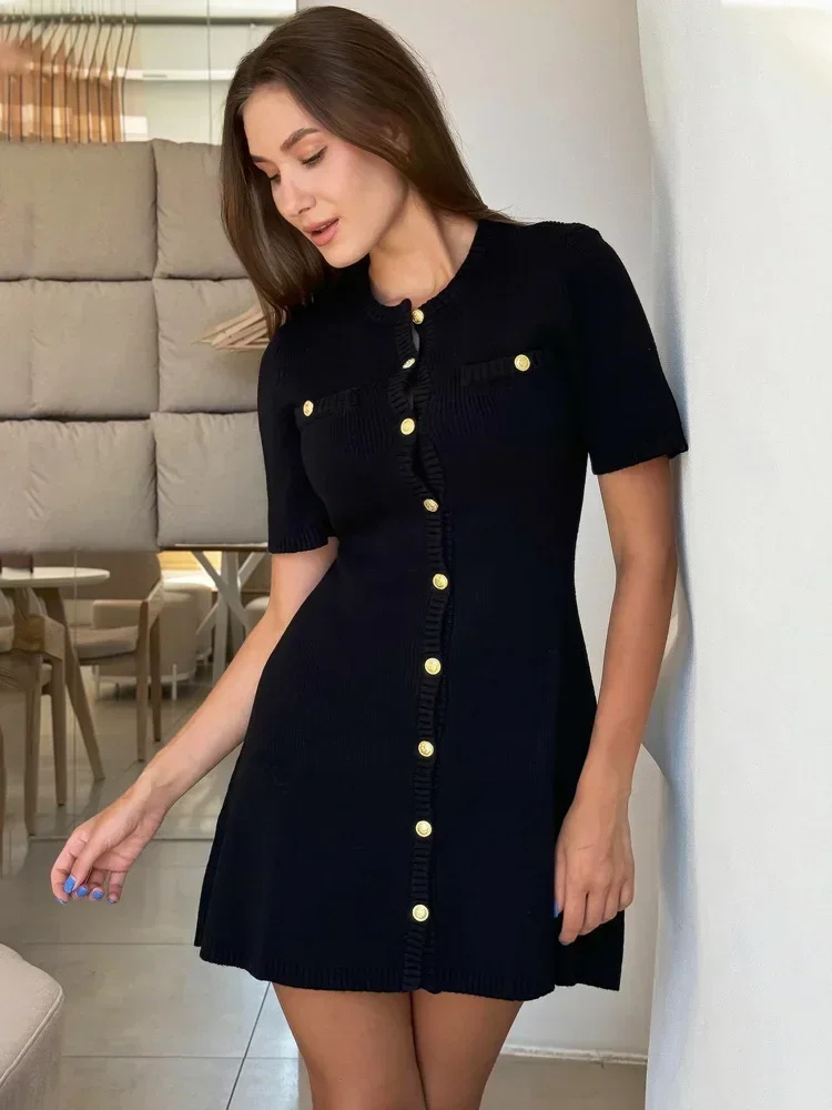 Trendix | Women’s Mini Dress | Ribbed Knit Bodycon