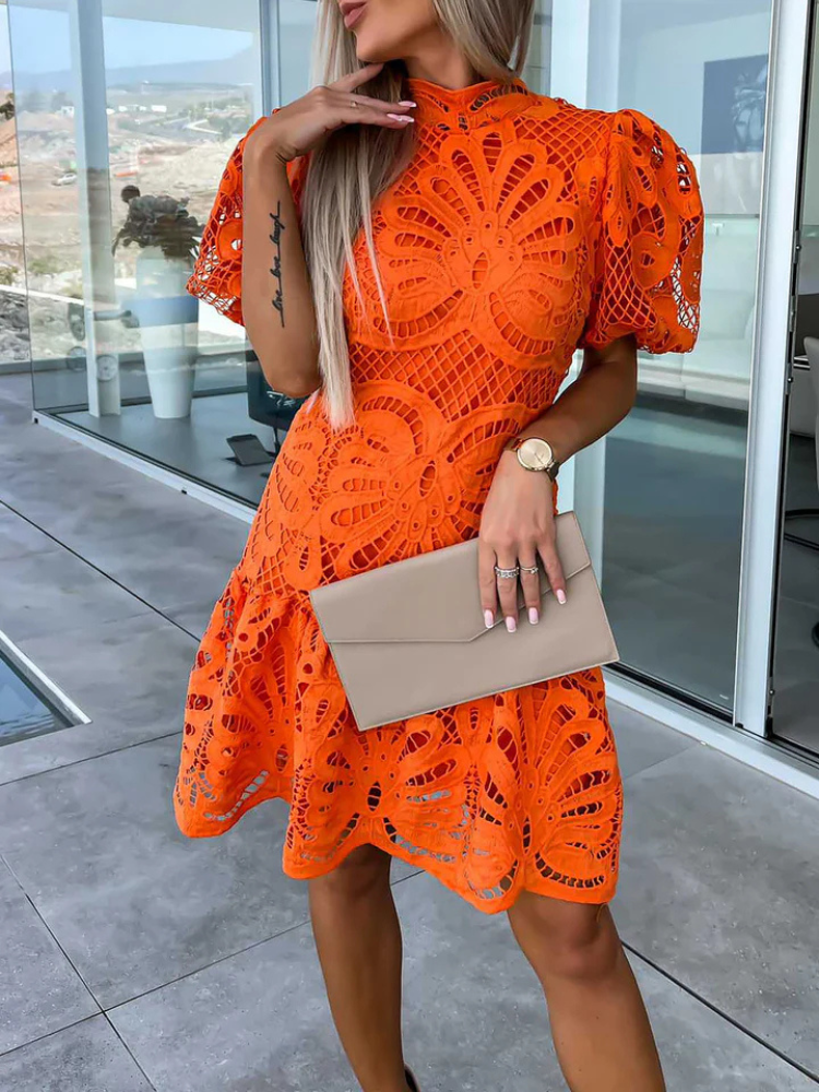 Alessia | Women’s Dress | Lace Hollow Elegant Commuter Style