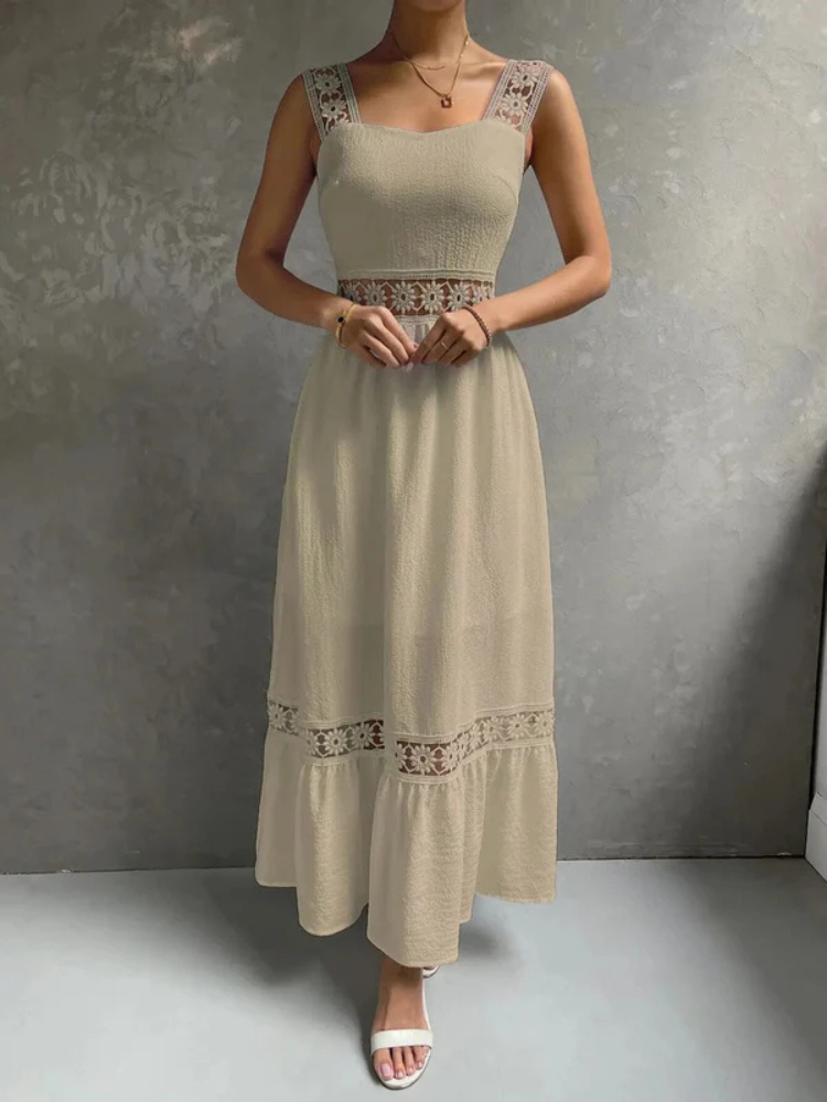 Seraphine | Women’s Maxi Dress | Elegant Lace Long Romantic