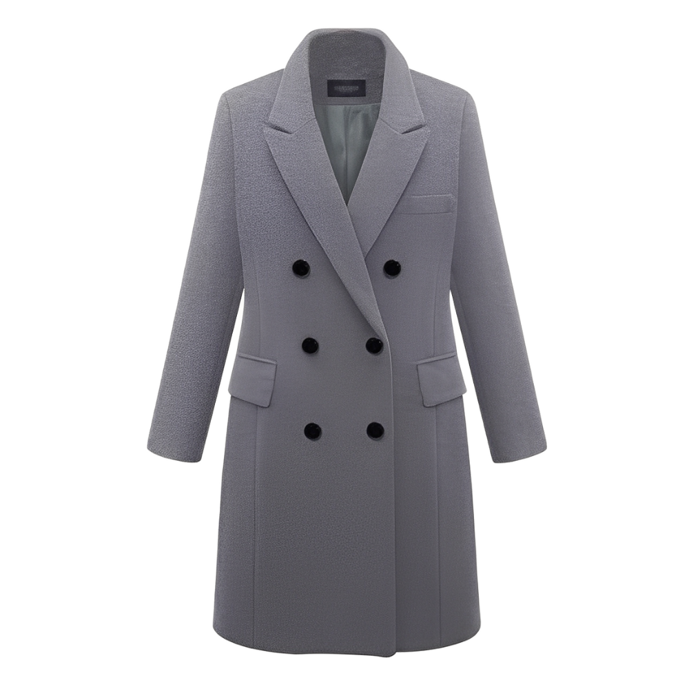 Elowra – Long Wool Coat for Women
