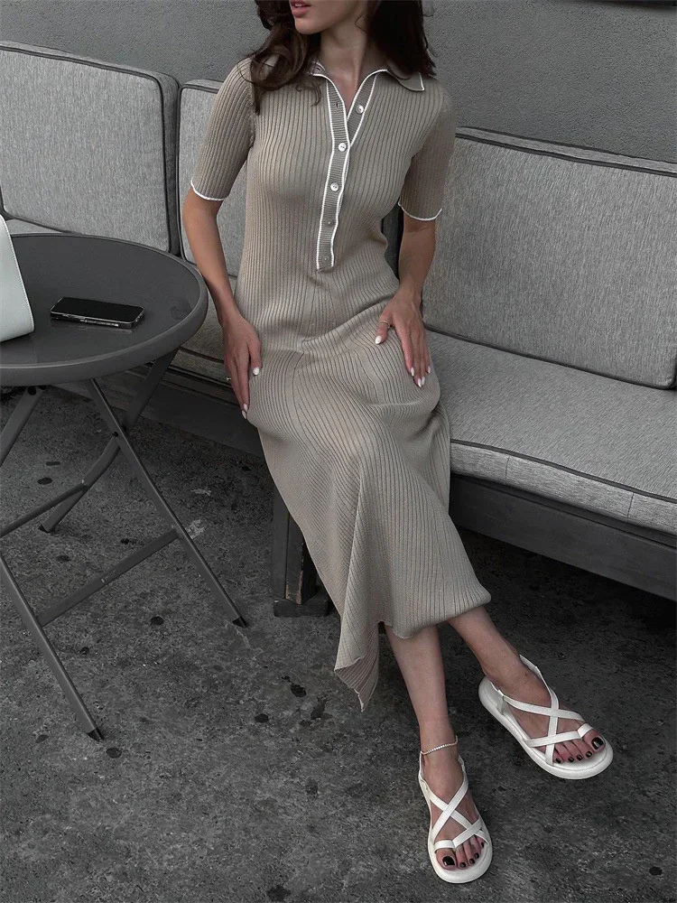 Tossy | Women’s Maxi Dress | Knit Patchwork