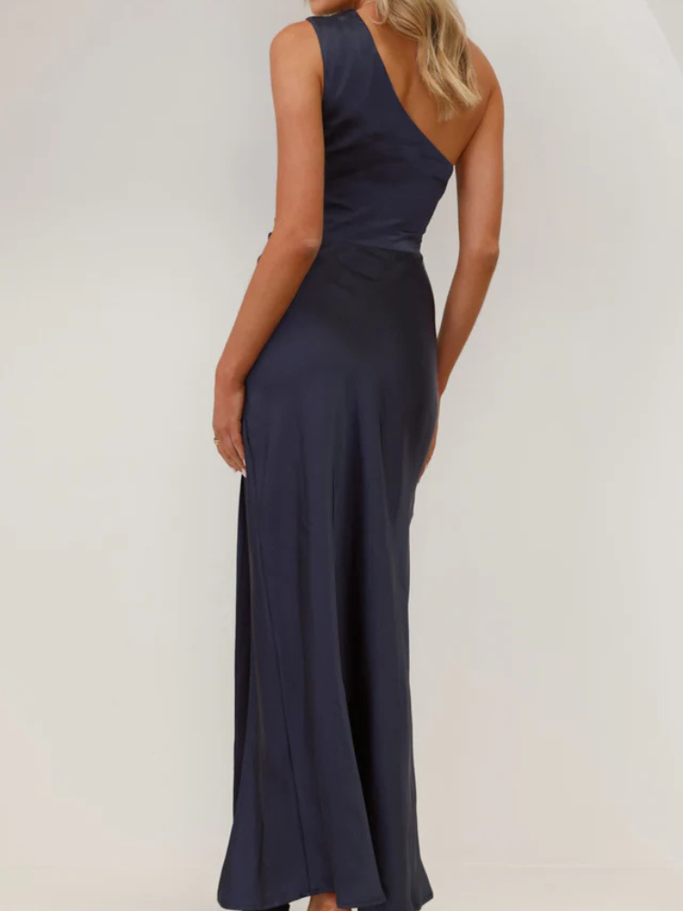 Victoria | Women’s Maxi Dress | One Shoulder Gathered Elegant Fit
